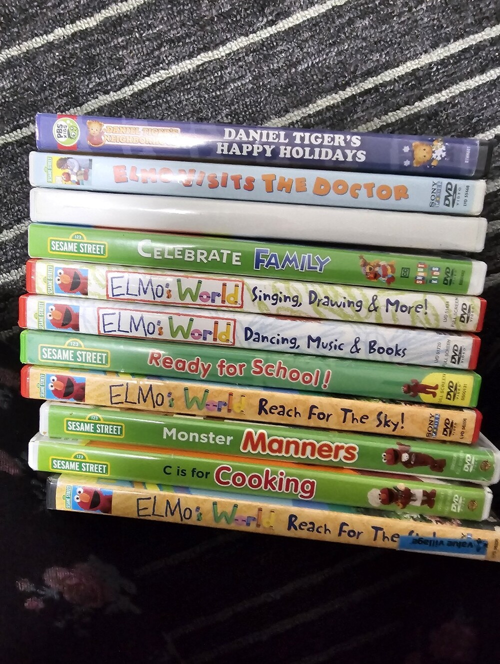 Sesame Street/Elmo DVD Lot